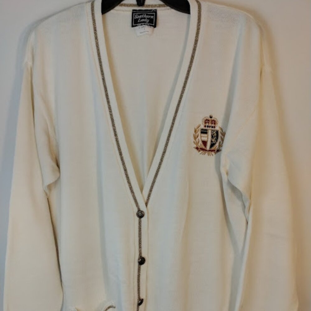 Vintage Southern Lade button-up Cardigan - Size L